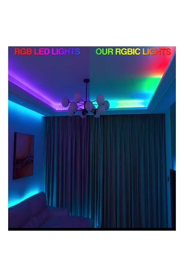 QIBANG LED Strip Lights for Screen Lighting,Gaming Setup Decor,USB Powered RGB Light Strip with Remote, Waterproof TV Backlighting, Gaming Room Accessories, Bedroom Indoor Decor - Image 5