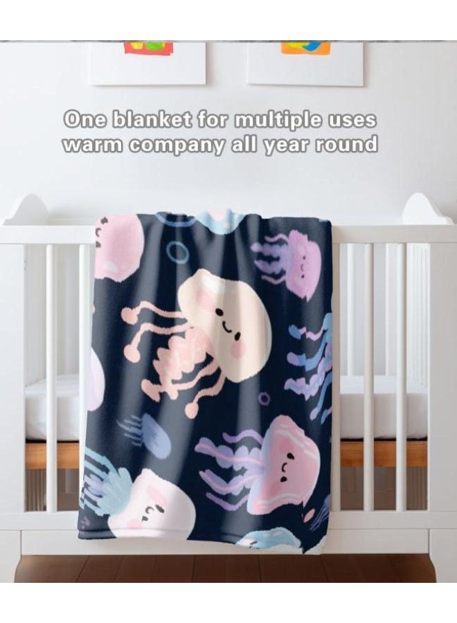 عام بطانية رقيقة من الفانيلا الكرتونية للأطفال والرضع (دافئة ومريحة، ومناسبة للنوم والألعاب) 70 سم * 100 سم - Image 4