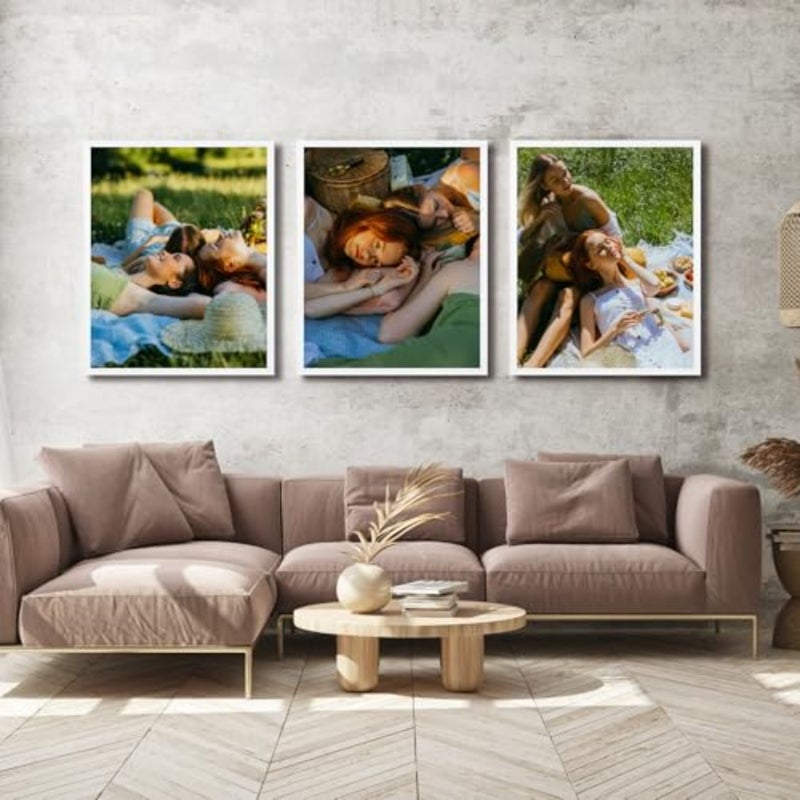 Scholar Tree 40x50cm White Frame, 3 Pack 40x50cm Picture Frame, Wall Hanging, Wooden Photo Frames - Image 5