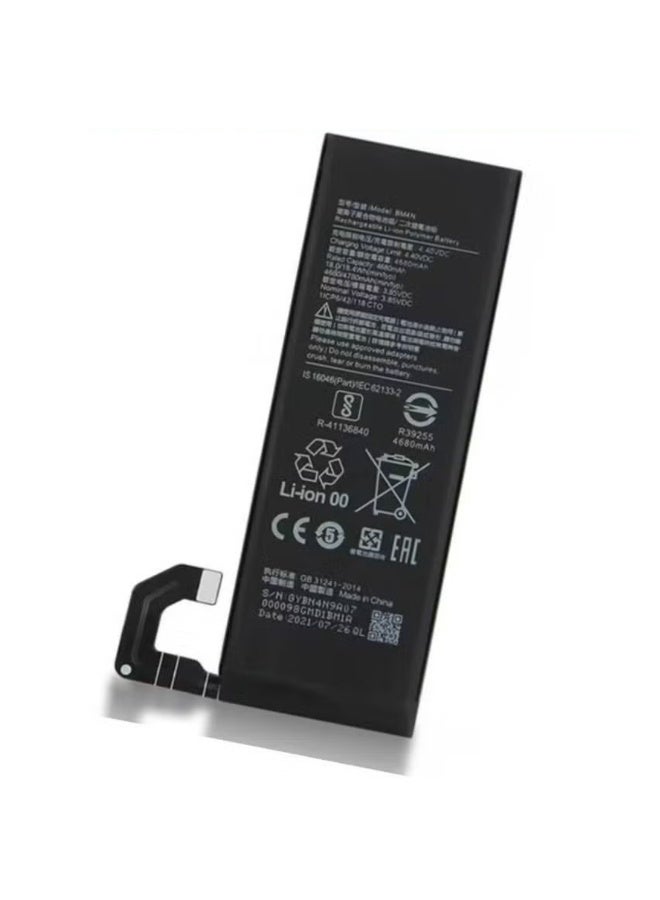 MUNTAQI High-Quality Original Replacement Battery for Xiaomi Mi 10 5G/10S â€“ Black | Premium Lithium-Ion Internal Cell, Long-Lasting Power, Fast Charging Support, Safe and Easy DIY Installation, Reliable Replacement Battery for Xiaomi Mi 10 and 10S Smartphones - Image 1