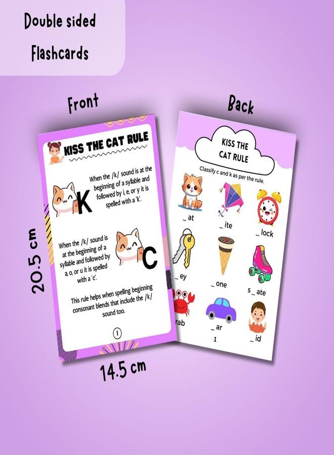 EDUSTAR 35 Spelling Rule Flashcards | Covers 35 Essential Spelling Rules | Ideal for Classrooms & Home Learning - Image 5