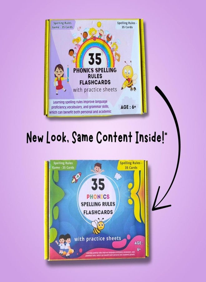 EDUSTAR 35 Spelling Rule Flashcards | Covers 35 Essential Spelling Rules | Ideal for Classrooms & Home Learning - Image 2