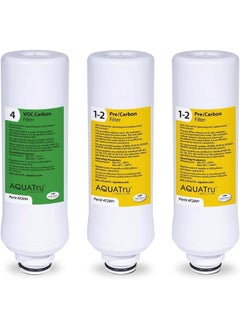 AQUA TRU AQUA TRU 1 Year Combo Pack - Includes 2 Pre-Filters and 1 Carbon Filter  - Image 1