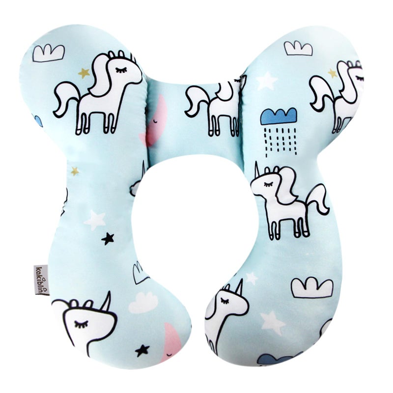 KAKIBLIN Baby Neck Pillow, Baby Support Travek Pillow,Upgraded Neck Pillows for Car Seat,Head and Neck Support Pillow for Car Seat, Pushchair(Unicorn) - Image 3