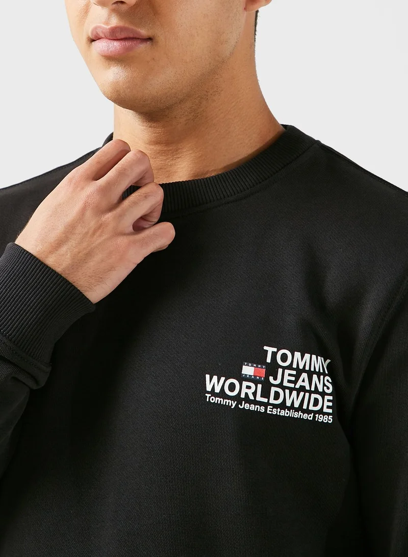 TOMMY JEANS Graphic Crew Neck Sweater