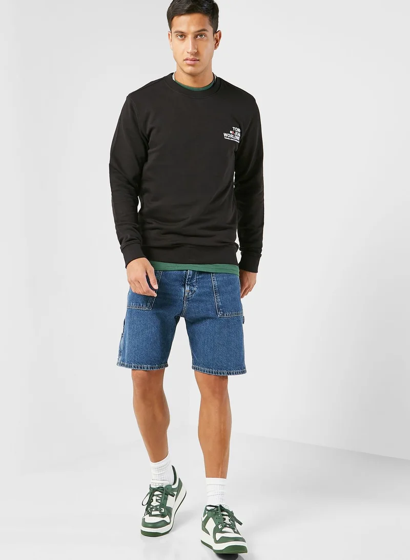 TOMMY JEANS Graphic Crew Neck Sweater