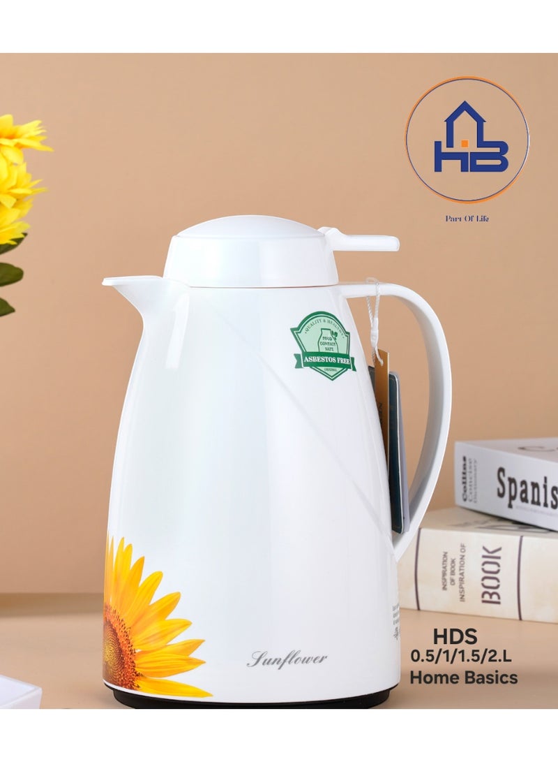 Lavin vaccum flask 1.5L/Elegant Thermos/Glass inner/Hot&Cold/HB