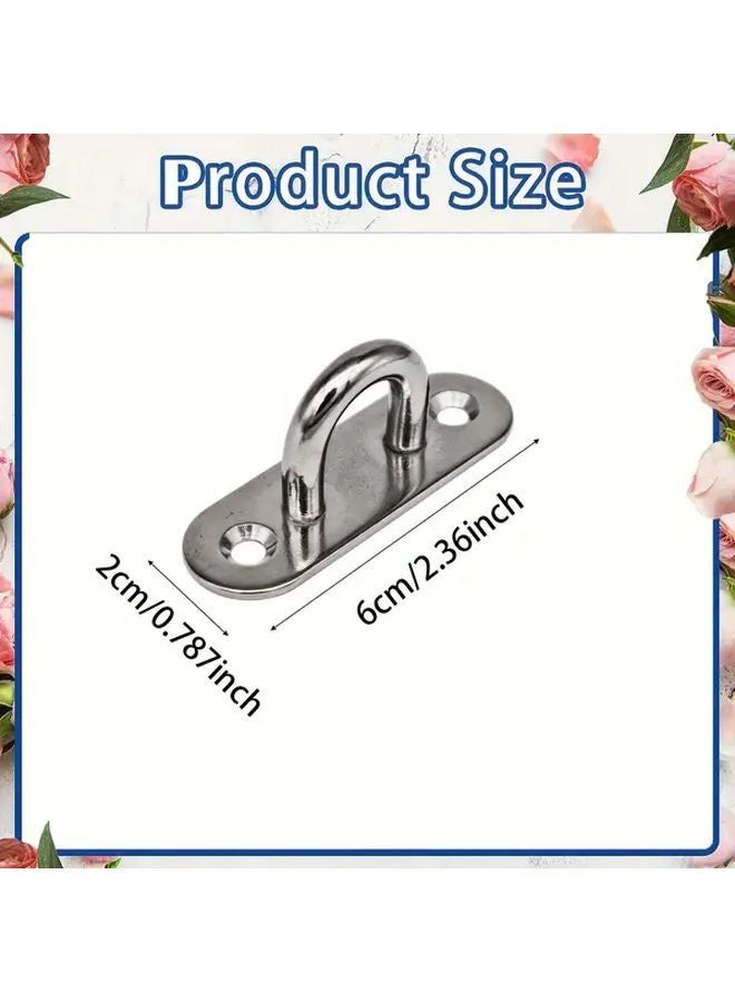 Heavy Duty Stainless Steel Eye Bolts 4pcs for Hanging Doors Yoga Swings Marine Gym Equipment - Image 3