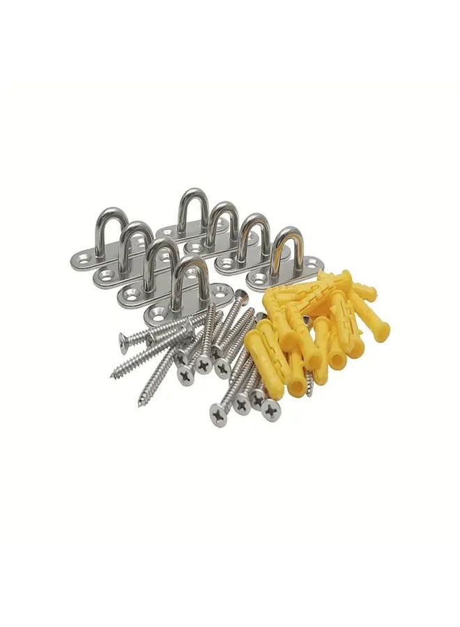 Heavy Duty Stainless Steel Eye Bolts 4pcs for Hanging Doors Yoga Swings Marine Gym Equipment - Image 4
