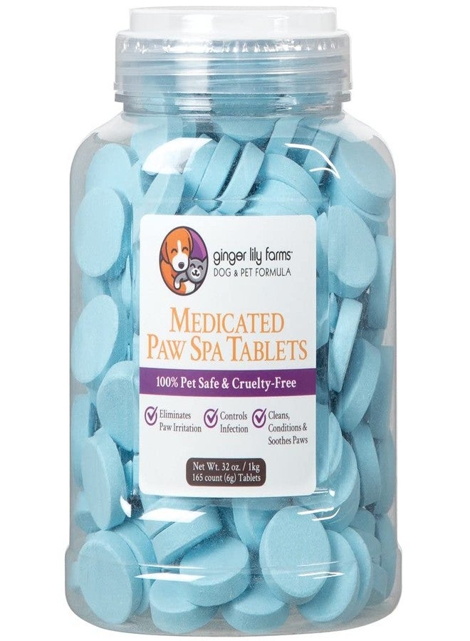 Ginger Lily Farms Dog & Pet Formula Medicated Paw Spa Tablets, 100% Pet Safe & Cruelty-Free, 165-Count - Image 1