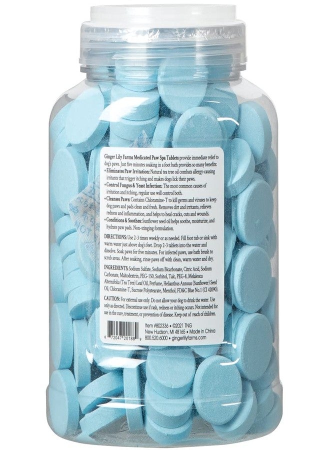 Ginger Lily Farms Dog & Pet Formula Medicated Paw Spa Tablets, 100% Pet Safe & Cruelty-Free, 165-Count - Image 2