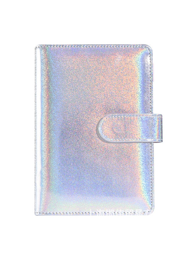 QICAI A6 Colorful Matte Laser Macaron Set Pu Notebook Cash Budget Financial Loose-leaf Book - Image 1