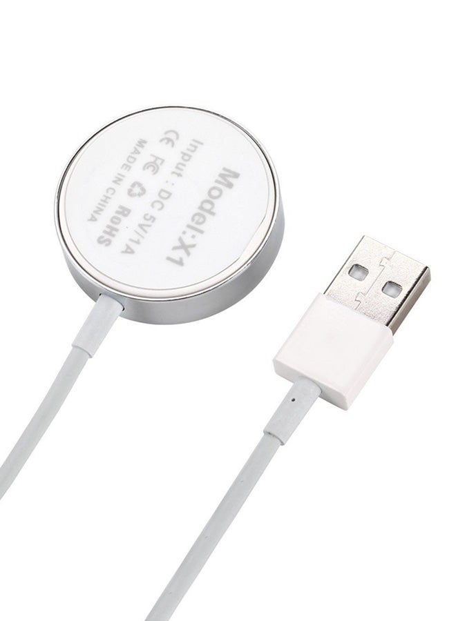 Magnetic Charger For Apple Watch Series 1/2/3 38mm/42mm White - Image 4