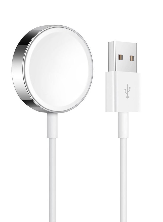 Magnetic Charger For Apple Watch Series 1/2/3 38mm/42mm White - Image 1