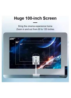 FIPKA All-In-One 3D LED Smart Projector with Auto Focus Lens WiFi Android Bluetooth Mini Home Theater Stand Optional Battery  - Image 3