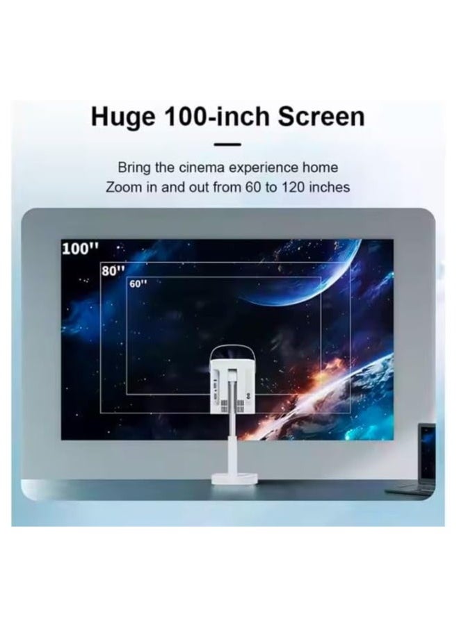 FIPKA - All-In-One 3D LED Smart Projector with Auto Focus Lens WiFi Android Bluetooth Mini Home Theater Stand Optional Battery - Image 1