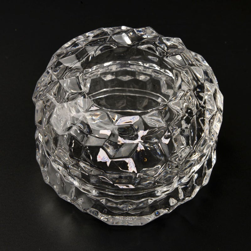Transparent Glass Storage Box For Jewelry Candlestick Wax Desktop Decoration - Image 2
