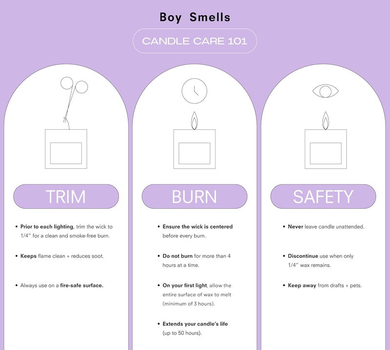 Boy Smells Les Boy Smells Candle. 50 Hour Long Burn. Coconut and Beeswax Blend. Luxury Scented Candles for Home 8.5 oz - Image 2