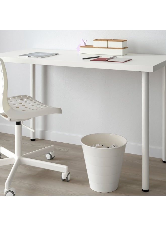 IKEA (IKEA) سلة مهملات FNISS من ايكيا – أبيض، 10 لتر | سلة المهملات البلاستيكية المتينة للمنزل والمكتب - Image 3