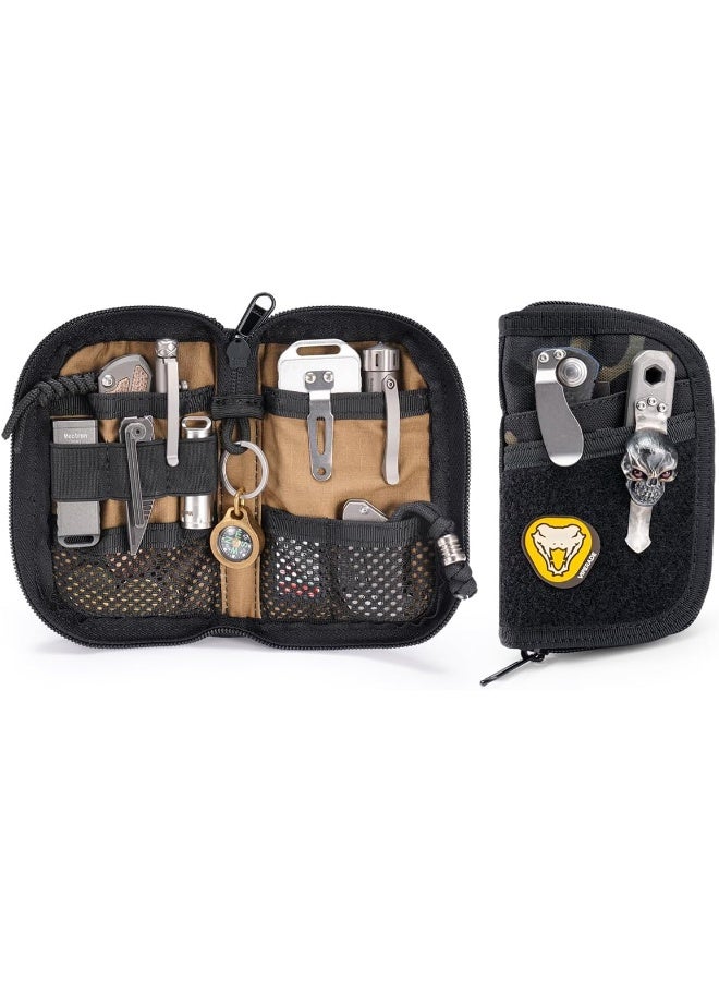 VIPERADE VE10 Tool Pouch, EDC Pocket Organizer for Men, Small EDC Organizer Pouch with 7 Pockets, EDC Pouch Organizer Utility Pouch for Multitools, Nylon Compact Organizer  - Image 1