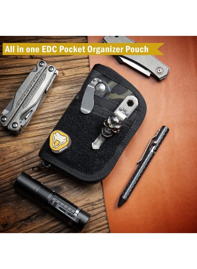 VIPERADE VE10 Tool Pouch, EDC Pocket Organizer for Men, Small EDC Organizer Pouch with 7 Pockets, EDC Pouch Organizer Utility Pouch for Multitools, Nylon Compact Organizer  - Image 2
