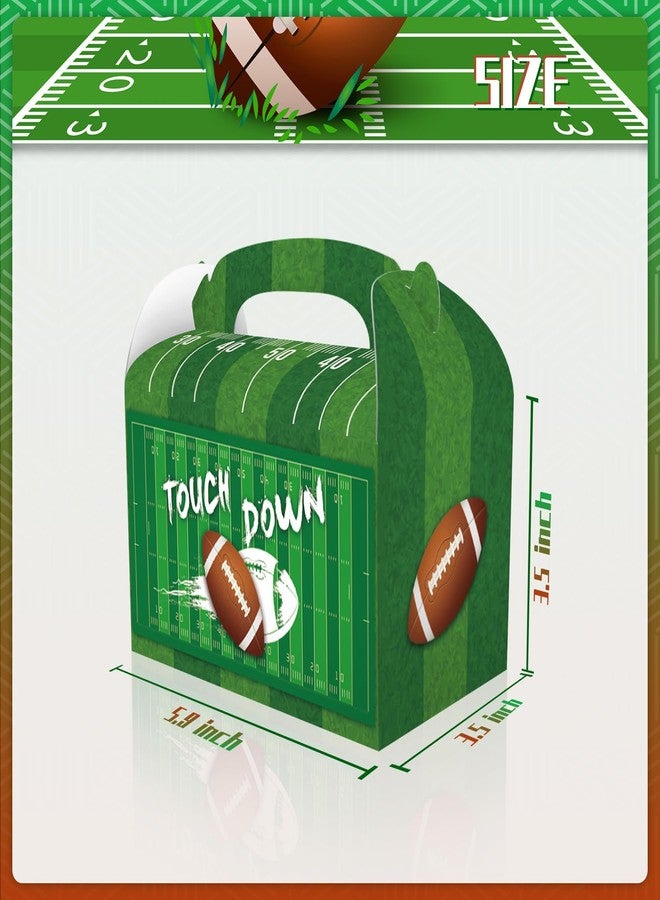 CPTBAG 12 Pack Football Party Favors Boxes Touch Down Candy Goodie Boxes Gold Black Football Sports Theme Gift Treat Boxes for Sports Themed,Tailgate,Football Birthday Party Decorations - Image 3