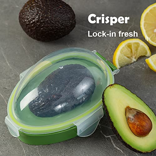 Kryslanix Avocado Saver Holder with Clear Snap-On Lid,Avocado Fresh Saver,Avocado Container Storage Box,Fruit Keeper Avocado Keeper Storage container-Keep Your Avocados Fresh for Days - Image 4