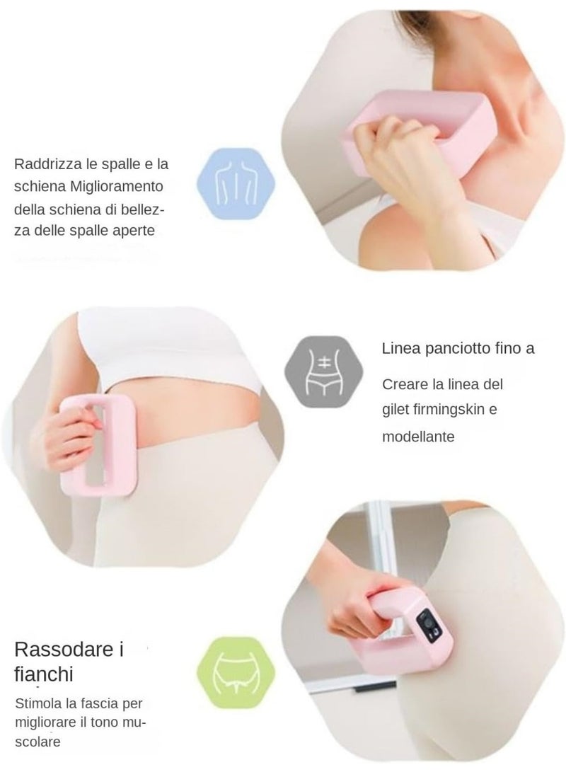 Generic Fascia Gun Massage Ring | Vibrating Yoga Hoop Shaker | Mini Neck  Shoulder Relaxation Device for Home Slimming  Body Shaping  - Image 3