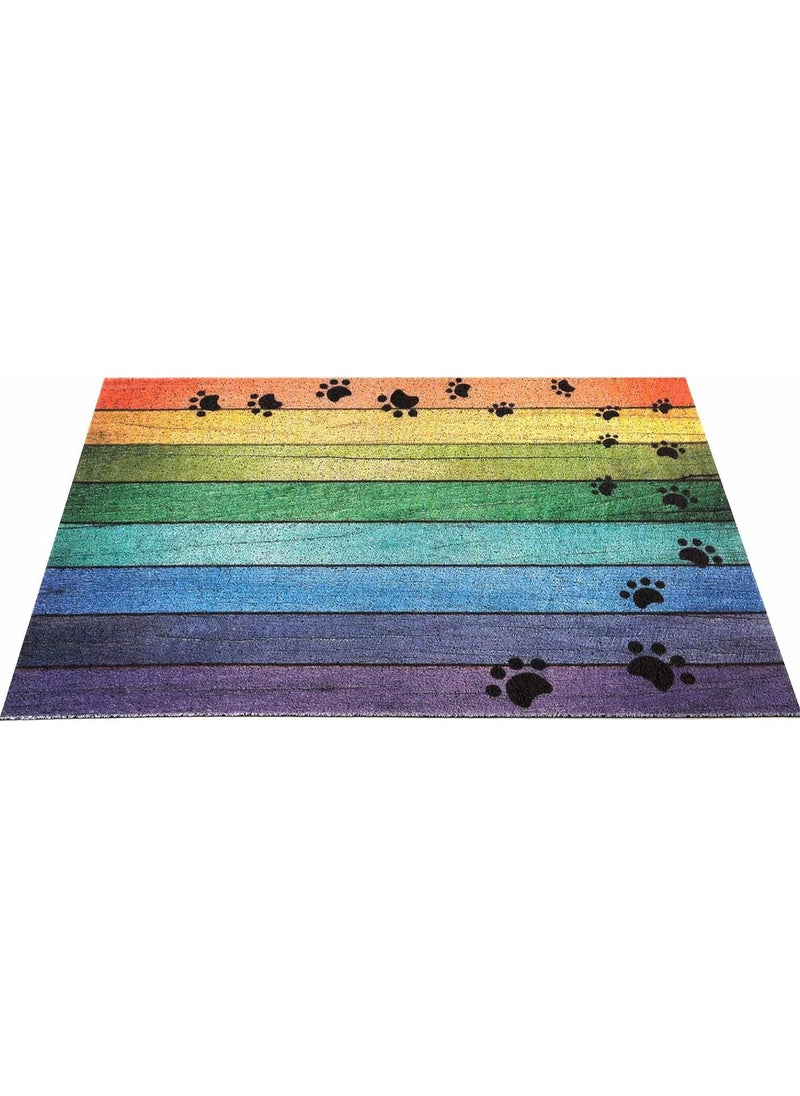 40*60cm Home Rainbow Series Entrance Door Mat Porch Dust-proof Wear-resistant Floor Mat Home Entrance Foot Mat Dog Paw Print (Footprint-4) - pzsku/Z315B7EDAEFDBF29A444BZ/45/_/1728719793/c8a7dd89-e047-469e-ab0f-59ee351b0202