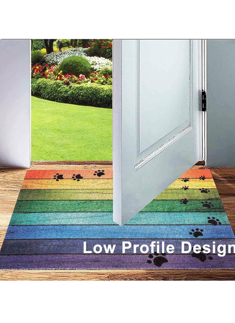 40*60cm Home Rainbow Series Entrance Door Mat Porch Dust-proof Wear-resistant Floor Mat Home Entrance Foot Mat Dog Paw Print (Footprint-4) - pzsku/Z315B7EDAEFDBF29A444BZ/45/_/1728719900/d9a74d23-e7fa-49a4-a7c9-7ee213dabf56