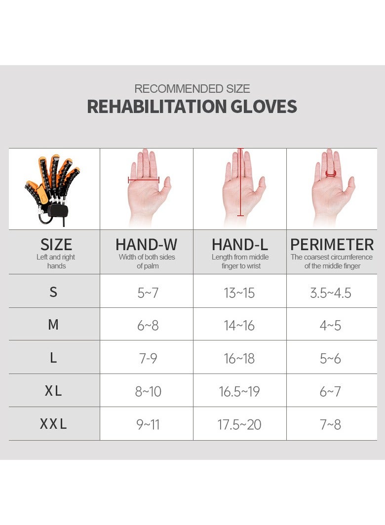 Rehability Robot Gloves Hand Stroke Recovery Equipment Hand Dysfunction Patient Training Device Stroke Hemiplegia Finger Orthosis for Long Term Relief Finger Cramps