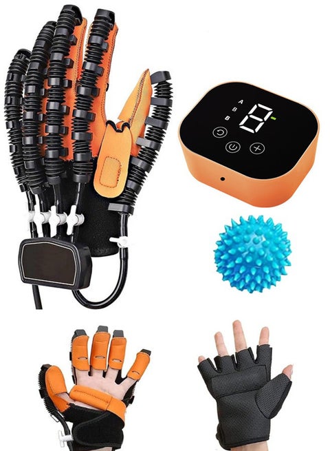 Rehability Robot Gloves Hand Stroke Recovery Equipment Hand Dysfunction Patient Training Device Stroke Hemiplegia Finger Orthosis for Long Term Relief Finger Cramps