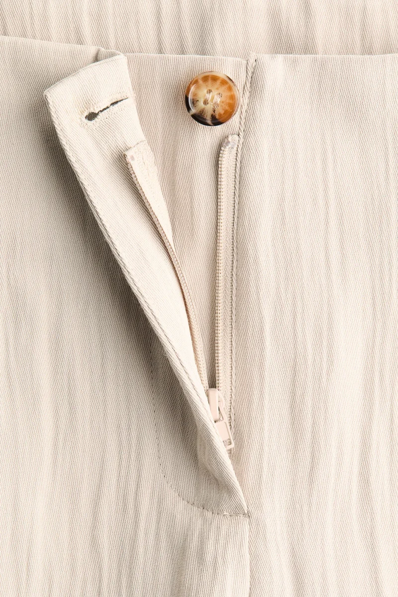 H&M Crinkled barrel-leg trousers