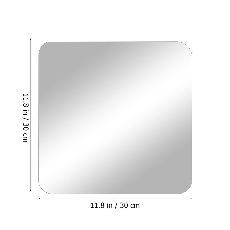 Flexible Self Adhesive Acrylic Mirror Tiles 4 Pack 11 81 X 11 81 Inch For Wall Door Wardrobe - Image 3