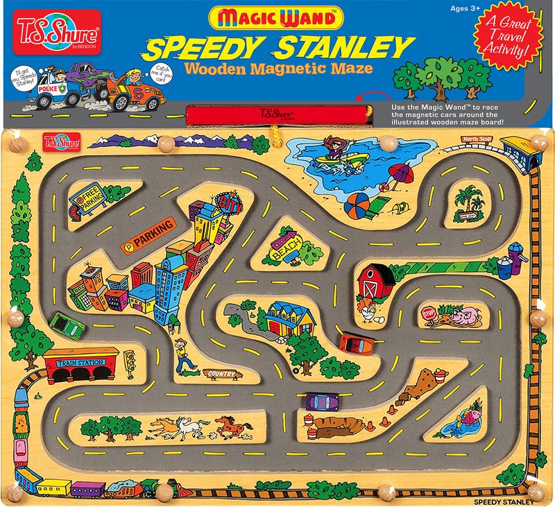 Bendon TS Shure Racecar Magic Wand Magnetic Maze with 3 Magnets and Magnetic Magic Wand 50294