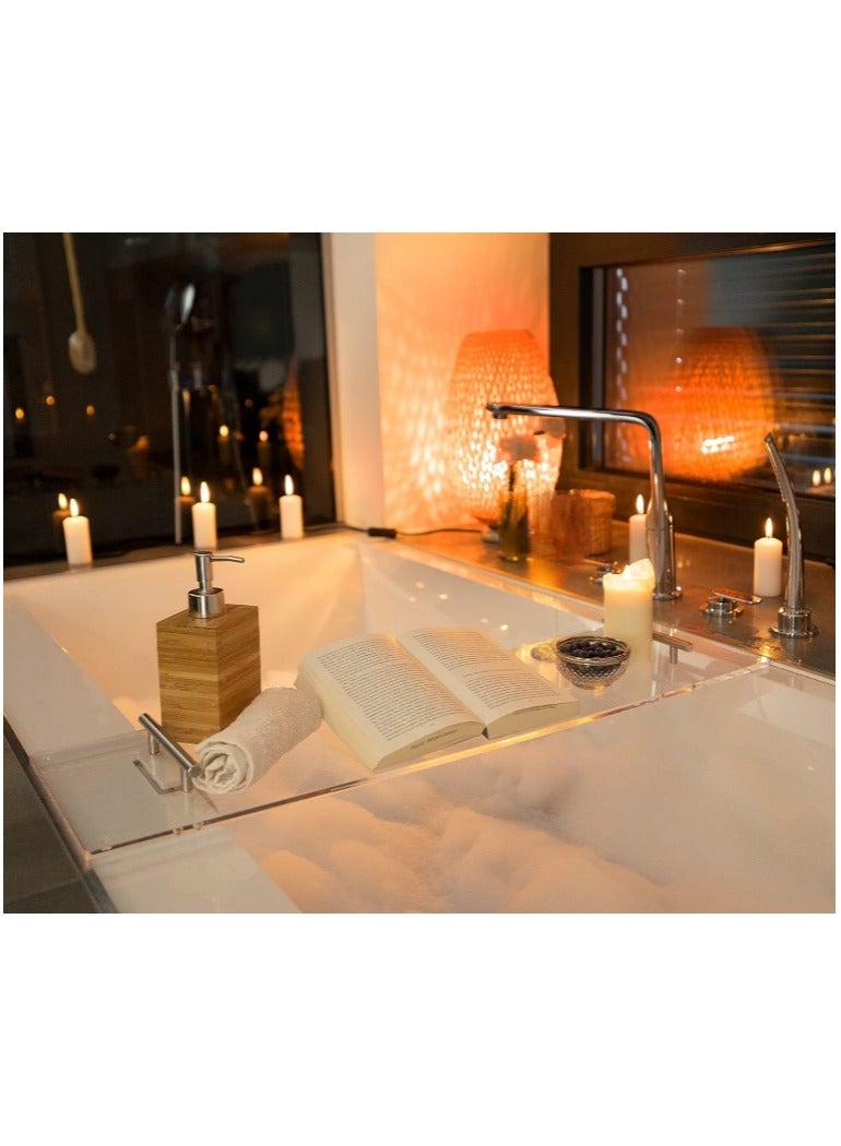 TPGP Bath Shelf [Acrylic Glass] | 73 cm | Bath Board Bath Tray for Bathing | Bathtub Accessories Shelf Tray | Decorative Bathroom Accessories - Image 3