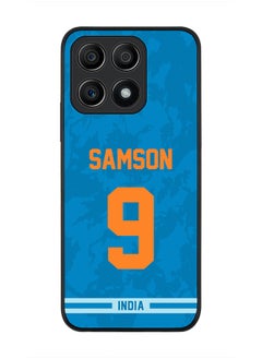 Rugged Black Edge Case for Honor X8A 4G, Slim fit Soft Case Flexible Rubber Edges Thin Cover - Player Name - Sanju Samson, Jersey Number- 9