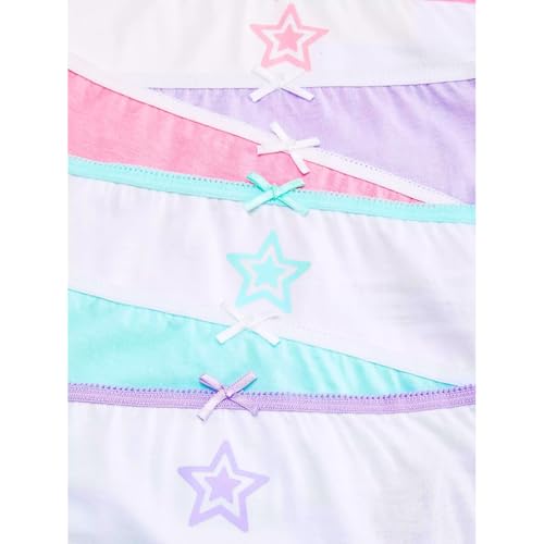 TuddyBuddy Girl's 100% Cotton Graphic Prints Briefs/Panty/Underwear/Panties, Multicolor (8 Years-9 Years, Pack of 10 Briefs - Stars) - Image 4