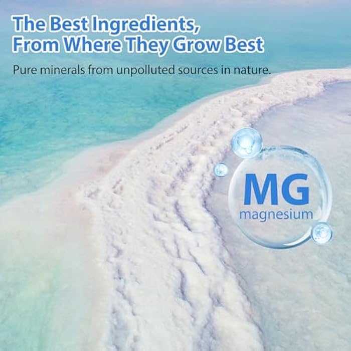 BHMSHY Magnesium Oil Spray-100% Organic Natural Magnesium Spray-Nourish The Skin-Easy to Absorb and Use-Glass Bottle 2 fl oz - Image 3