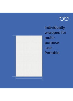Generic Eyeglasses Wipes 100, Multi-Purpose Eyeglasses Cleaning Wipes,  Anti Fog Wipes for Glasses,Extra Thick, Pre-Moistened and Quick Drying, Lndividually Wrapped, For All Types of Eyeglasses and Electronic Screens Remove Dust Degrease Trace Free  - Image 3