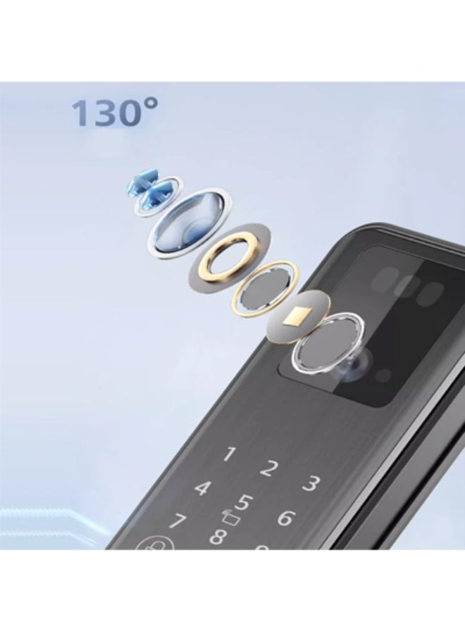 فيل يبس كالون ذكي مناسب لجميع الأبواب يعمل بالبصمة وكلمة السر والمفتاح والشفرة وممكن التحكم به من خلال الموبايل - Image 1