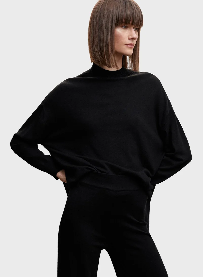 MANGO Wide Leg Pants