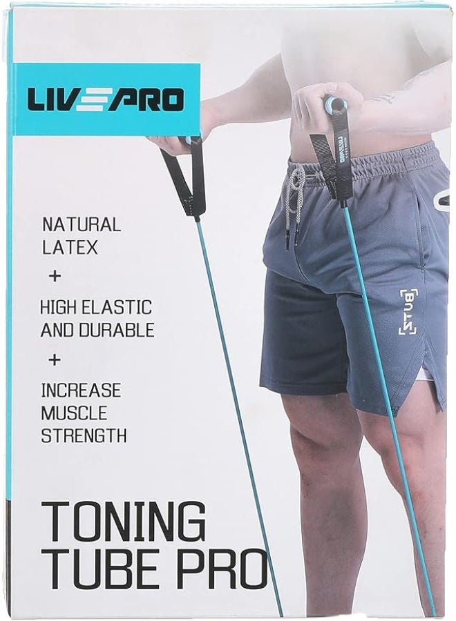 ليف برو أنبوب مقاومة/أنبوب تقوية العضلاتLp8405-S احترافي مناسب للتدريب والتمرين، أصفر، فاتح - Image 2