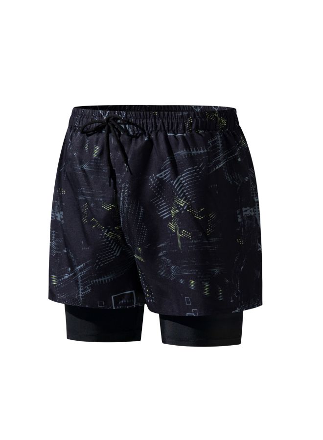 Generic Swimming Trunks Men's Adult Professional Quick-drying Swimming Trunks Fashion Boxer Loose High Elastic Swimsuit Equipment Men's Suit-Color:A905-Size:L (recommended 40.00 Kg-52.50 Kg  - Image 1