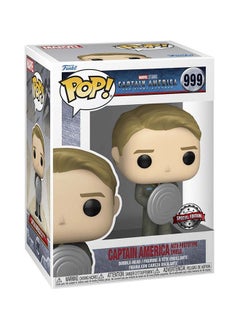 Funko Marvel Captain America- Cap w/Prototype shield (MT)(Exc), Collectible Action Vinyl Figure - 63216  - Image 2