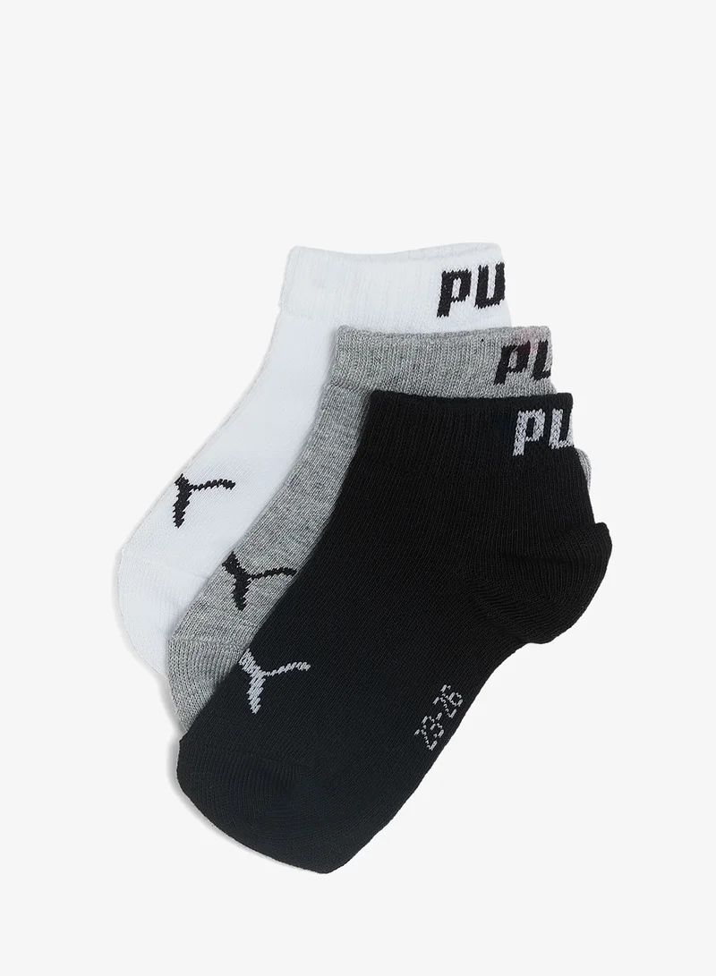بوما Kids 3 Pack Plain Quarter Socks
