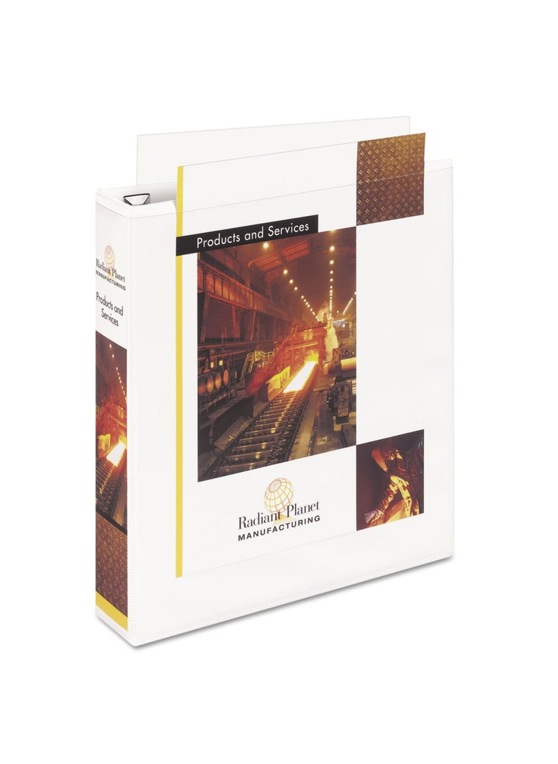 AVERY Avery Heavy-Duty View 3 Ring Binder, 1.5" One Touch EZD Rings, 1 White Binder (79195)  - Image 4