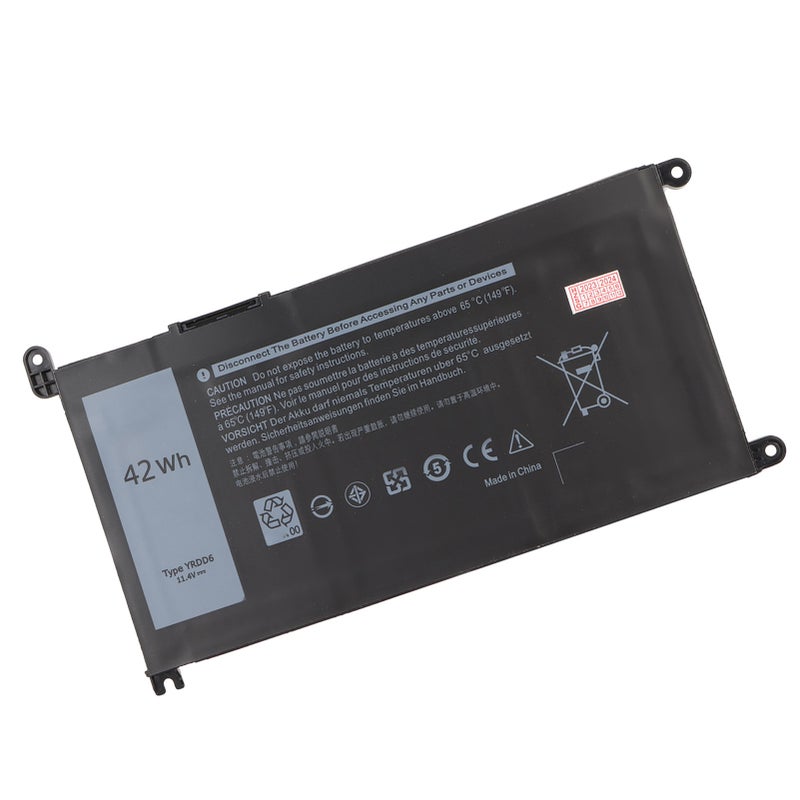 Laptop Battery Replacement YRDD6 42Wh for Dell Inspiron 15 3000 15 5000 P93G001 VM732 Vostro 3491 5481 5490 1VX1H P93G - Image 1