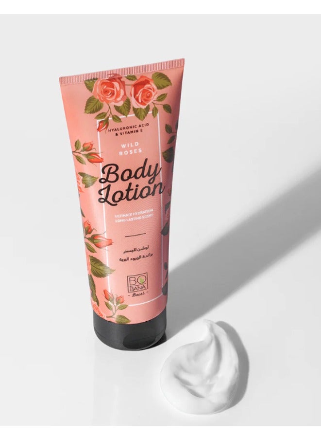 بوبانا لوشن للجسم - برائحة الورد البري - مرطب - (240 مل) - Image 3