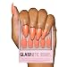 Glamnetic Press On Nails Soft Tangerine Medium Almond Orange Fake Nails with Glossy Finish Salon Quality 15 Sizes 30 Nail Kit with Glue - Image 2
